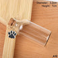 Pet Fur Memorial Glass Bottle Cat Whiskers Storage Bottle With Cork Stopper Perfect For Storing Dog Cat Hair As Souvenir