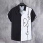 New Hawaii Spring/Summer Fashion Leisure Street Walk Tourist Beach Printed Full Open Short Sleeve Button Shirt