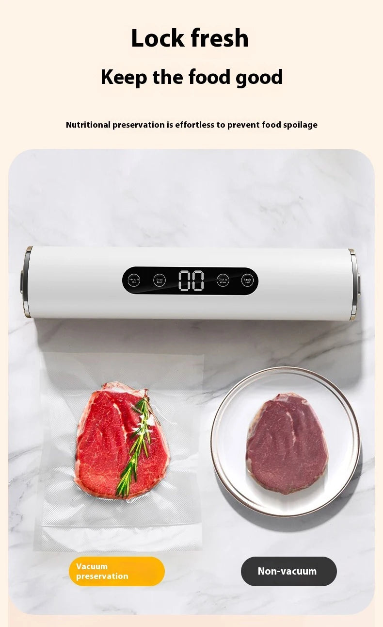 HOMEFISH Professional Vacuum Sealer for Food Vacuumor for Products Kitchen Sealing Machine Cuisine Packaging Plastic Bag Sealant