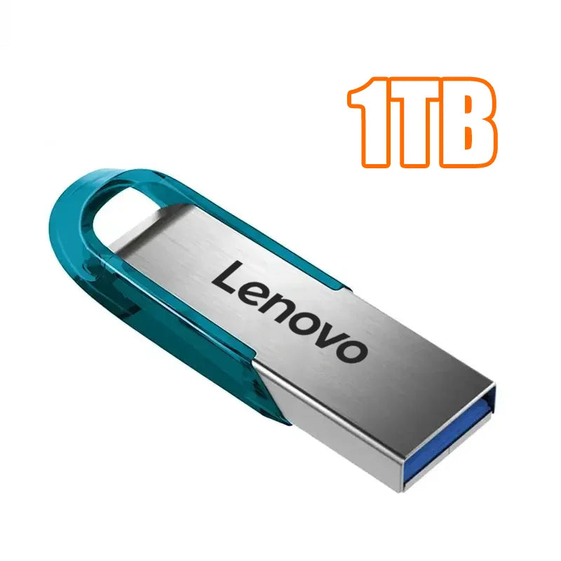 Lenovo 2TB USB 3.2 Metal Flash Drives Super High Speed Pendrive 1TB 512GB Pen Drives Portable USB Stick For Car Phone Computer