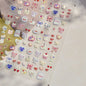 Iridescent Water Bubbles Shiny Stars Colorful 5D Nail Art Stickers Dreamy Water Drop Self Adhesive Decorations Manicure Decals
