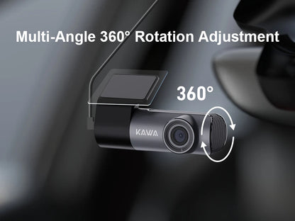 2K Dash Camera For Car DVR Dash Cam In The Car KAWA D5 Video Recorder Emergency Voice Control WiFi APP Monitor WDR Dashcam