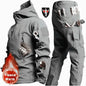 New Men's Winter Jacket Tactical  Sets Fleeced Sharkskin Windproof Waterproof Padding Suits Paintball Uniform Pockets Camo