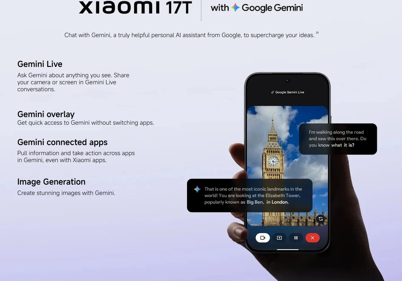 Global Version Xiaomi 17T Mobile Phones HDR10 6.59' AMOLED Display 50MP Leica Summilux Lens 6500mAh Battery Xiaomi Hyper AI Smartphone