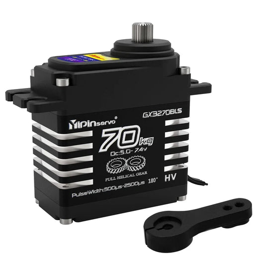 70kg Digital Servos Large Torque Magnetic Induct 8.4v Brushless Motor IP68 Steel Helical Gear For 1/8 1/10 Remote RC Car Robot