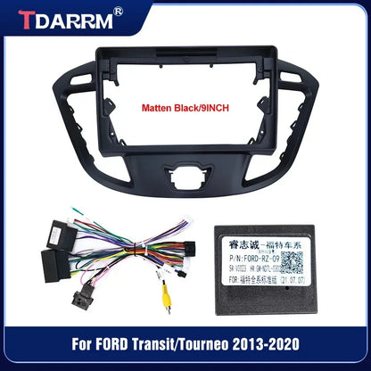 For FORD Transit/Tourneo 2013-2021 Car Radio Fascias Android Stereo Player 2 Din Head Unit Panel Dash Frame Installation Trim