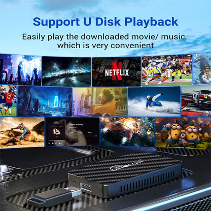 OTTOCAST Play2Video Pro Ai Box Pro Built in YouTube Netflix IPTV Video Box Wired to Wireless CarPlay Android Auto Adapter