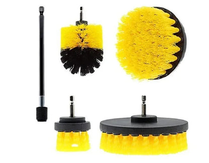 Electric Drill Brush Attachment Set Power Scrubber Brush Car Polisher Kitchen Bathroom Cleaning Kit Toilet Cleaning Tools