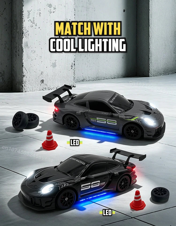 4WD RC Car Remote Control Cars 2.4G Radio High Speed Drift Racing High Speed Truck RTR Vehicle Toy Gift for Kids Children