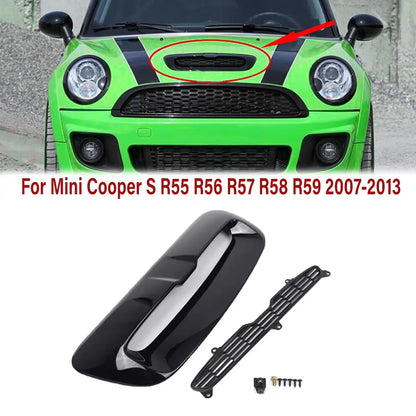 Car Front Air Intake Vent Scoop for Mini Cooper S R55 R56 R57 R58 R59 2007-2013 Hood Scoop 51132756095 51132757694 51232752275