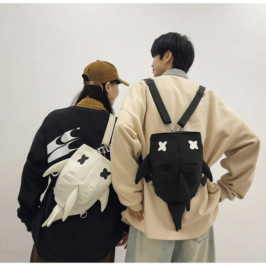 Adjustable Strap Shark Backpack Unique Design Versatile Style Large Capacity Backpack New Design Unisex Model Casual Travel Bag