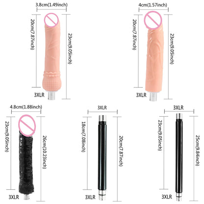 FREDORCH Sex Machines More Attachment Masturbating Pumping Sex Gun Adjustable with Dildo Couples Sex Toy Love Machine for Couple