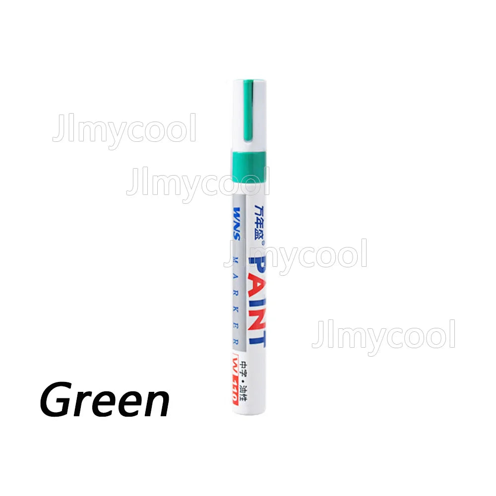 Car Paint Scratches Repair Brush Pen Black White Red Silver Waterproof Water Paint Marker Pen Car Tire Tread Care Automotive
