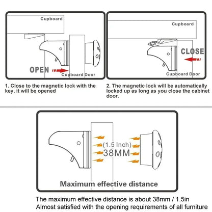 Magnetic Children's Lock for Extra Cabinet Door Safety: A Must-Have for Parents  Drawer Lock  Baby Protection  Baby Safety Lock