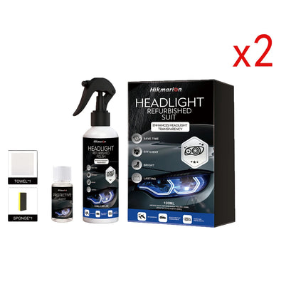 Car Headlights Restoration Kit Repair Scratches Restore Clarity-Car Lens Remover Oxidation Headlight Refurbish Tool Polish Spray
