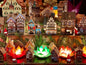 46*28cm Jigsaw Puzzles 500 Pieces Paper Picture Landscape Oil Painting Art Puzzles Decompression Toys for Adults Family Games