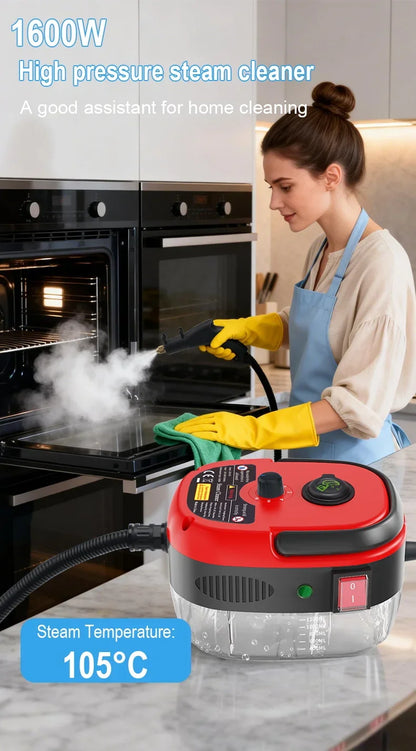 Multifunctional Handheld High Pressure Steam Cleaner Portable Household Steam Machine for Kitchen Hood Home Car Cleaning