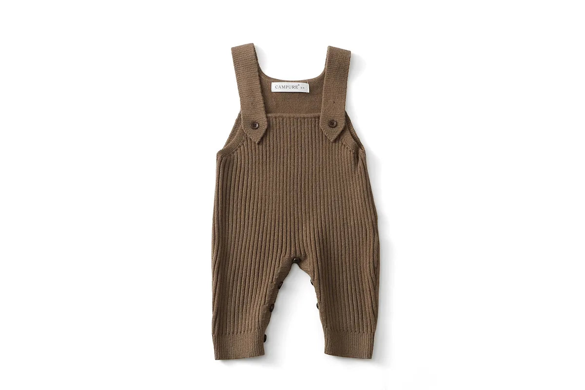 MILANCEL New Spring Baby Overall 3M-6Y Solid Color Infant Girls Knit Rompers 6 Colors Versatile Children Suspenders Jumpsuit