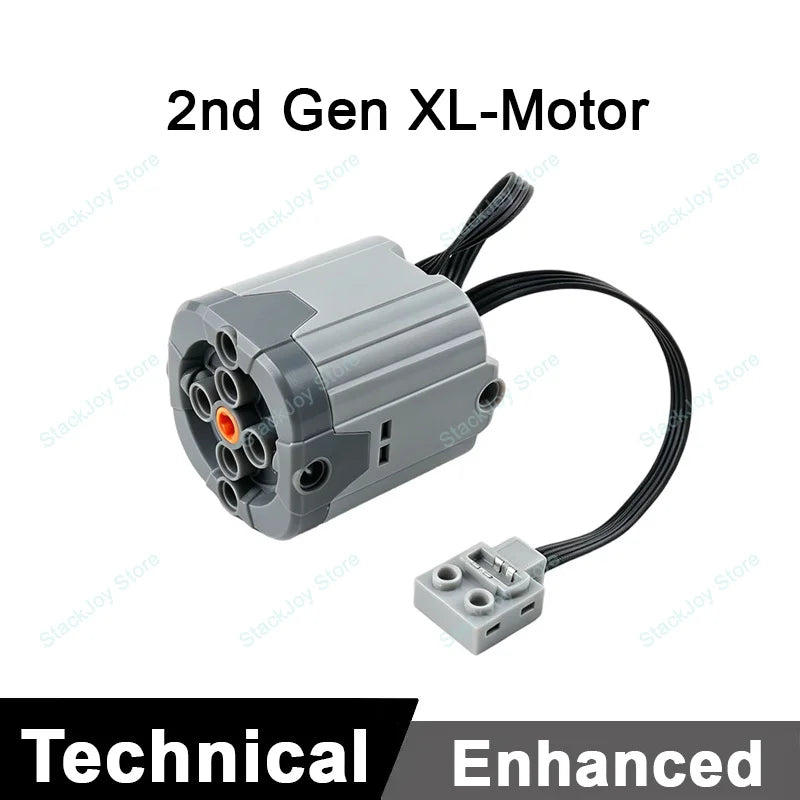 MOC Power Functions M/L/XL Motor Battery Box IR Remote Receiver for RC Car Robot Model Building Blocks Technical Modified Parts