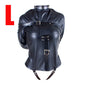 BDSM Leather Armbinder Restraint Straitjacket Sex Toy,Straight Jacket Bondage Adjustable Belt,Slave Cosplay Women's Sexy Costume