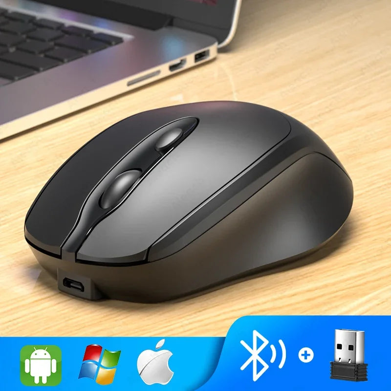 Beechip Rechargeable Wireless Bluetooth Mouse Silent WIRELESS COMPUT MOUS USB Ergonomic Gamer Mouse For Computer Laptop Macbook