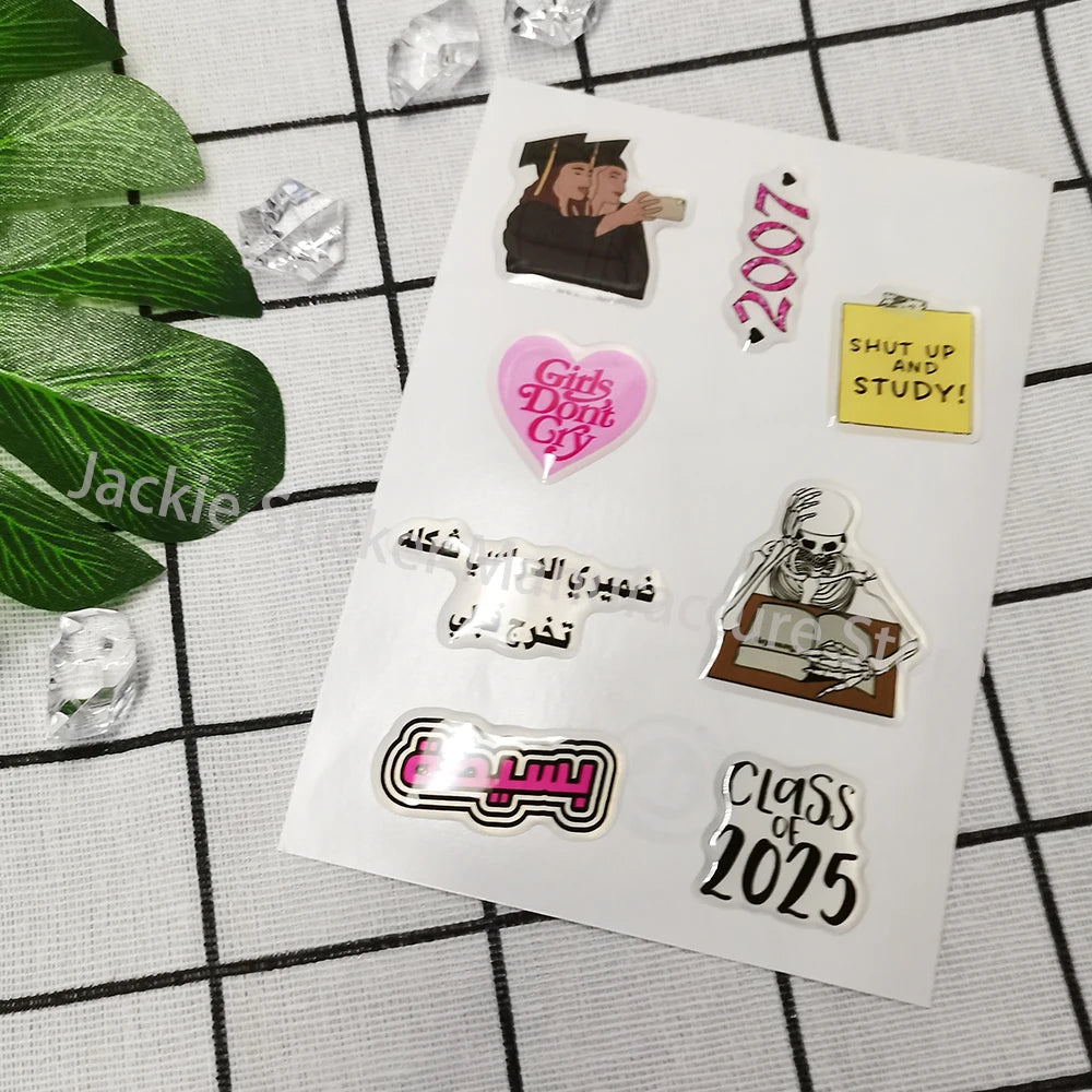 personal phone case dome epoxy sticker silicon resin ipad label popular decorative crystal gel logo jelly cute DlY glass shapes