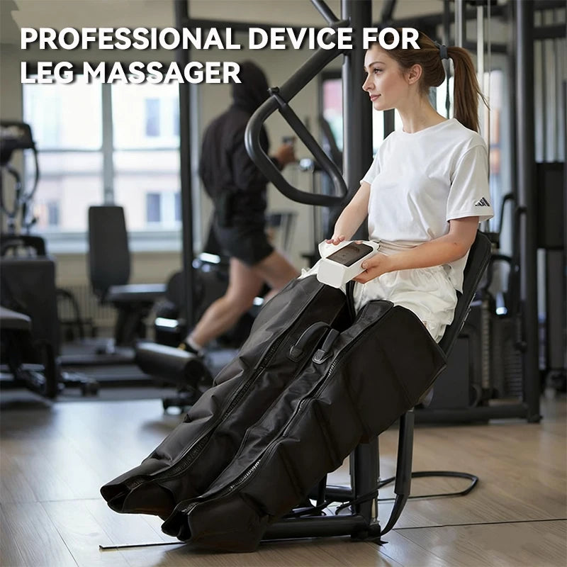 Professional Airwave Pressure Massager with 01 Adapter 110-220V Plug-In Ergonomic Design for Legs & Full Body Portable Home Use
