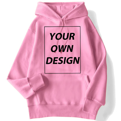 Customized DIY Print Men Woman Autumn Winter Hoodies Casual Classic Pullovers Simple Comfy Streetwear Soft Warm Sports Clothing