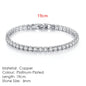 Fashion Multicolor Tennis Bracelet for Women 2.5/3/4/5mm Zirconia Charm Designer Tennis Chain Men Bracelet Wedding Jewelry KC128
