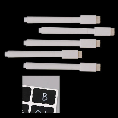 5Pcs  Erasable White Liquid Chalk Pen/Marker For Glass Windows Chalkboard