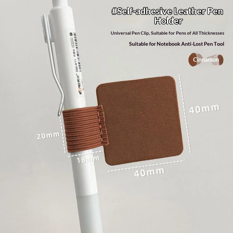 5/10Pcs Self-adhesive Elastic Pen Loop Holder - Pen Clip Accessories for Notebooks Journals Planners Office School Supplies