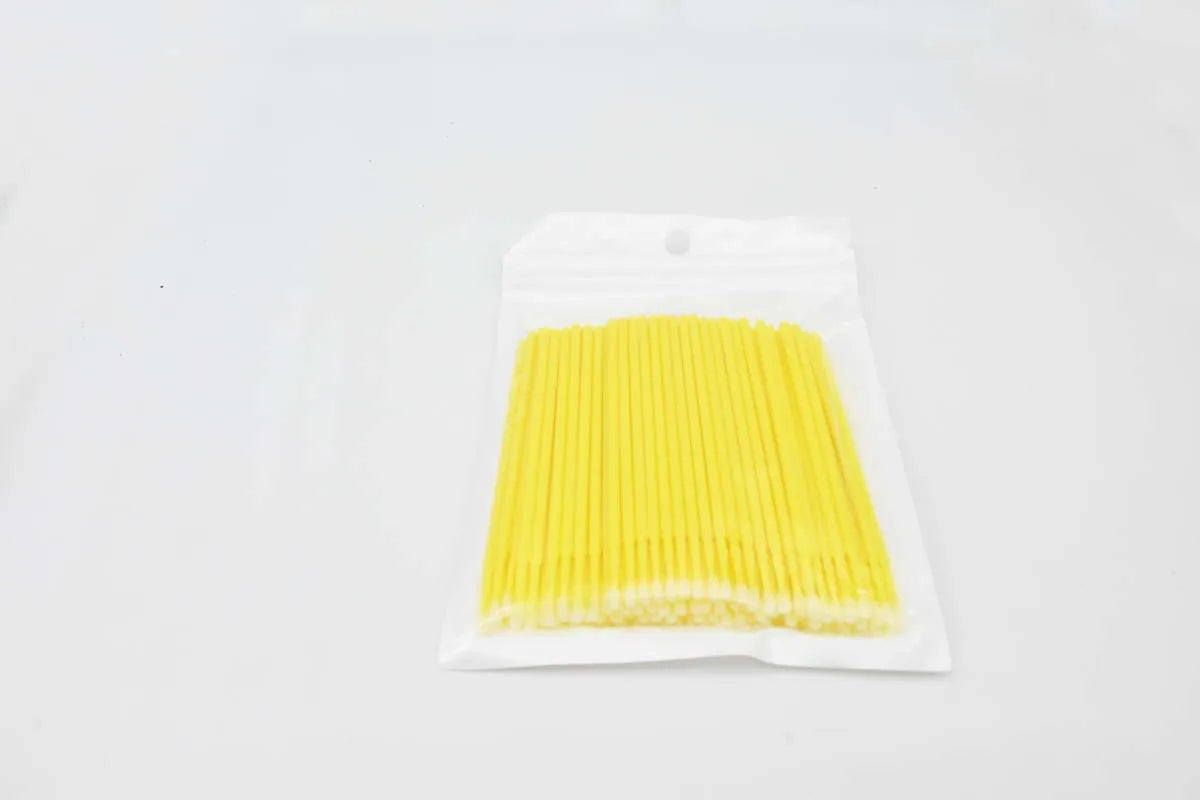 100 Pieces Car Maintenance Micro Brush - Disposable Paint Touch-Up Brush Small Tip for Auto Detailing Accessories