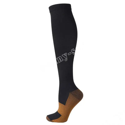 19 Styles Compression Stocking Blood Circulation Promotion Slimming Compression Socks Anti-Fatigue Comfortable Solid Color Socks