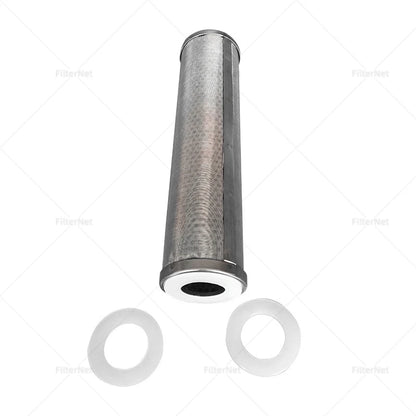 20*2.5 Inch Stainless Steel Filter Element, Stainless Steel Filter Cartridge, 304 Material, 1um 5um 10um 20um 40um 50um 100um 15