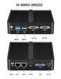 BEBEPC Fanless Industrial Mini PC with Intel Celeron J6412 J1900 Support Linux Computer with 2xRS232/485 2xGbE LAN Win10 Ready