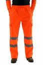Mens Work Joggers Patchwork Workwear Uniform Bottoms Safety Sweat Pants Striped Reflective Pants Loose Mens Jogging Trousers