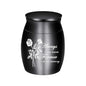 New rose cremation urn for men and women ashes family and friends to share souvenirs stainless steel waterproof ash jar