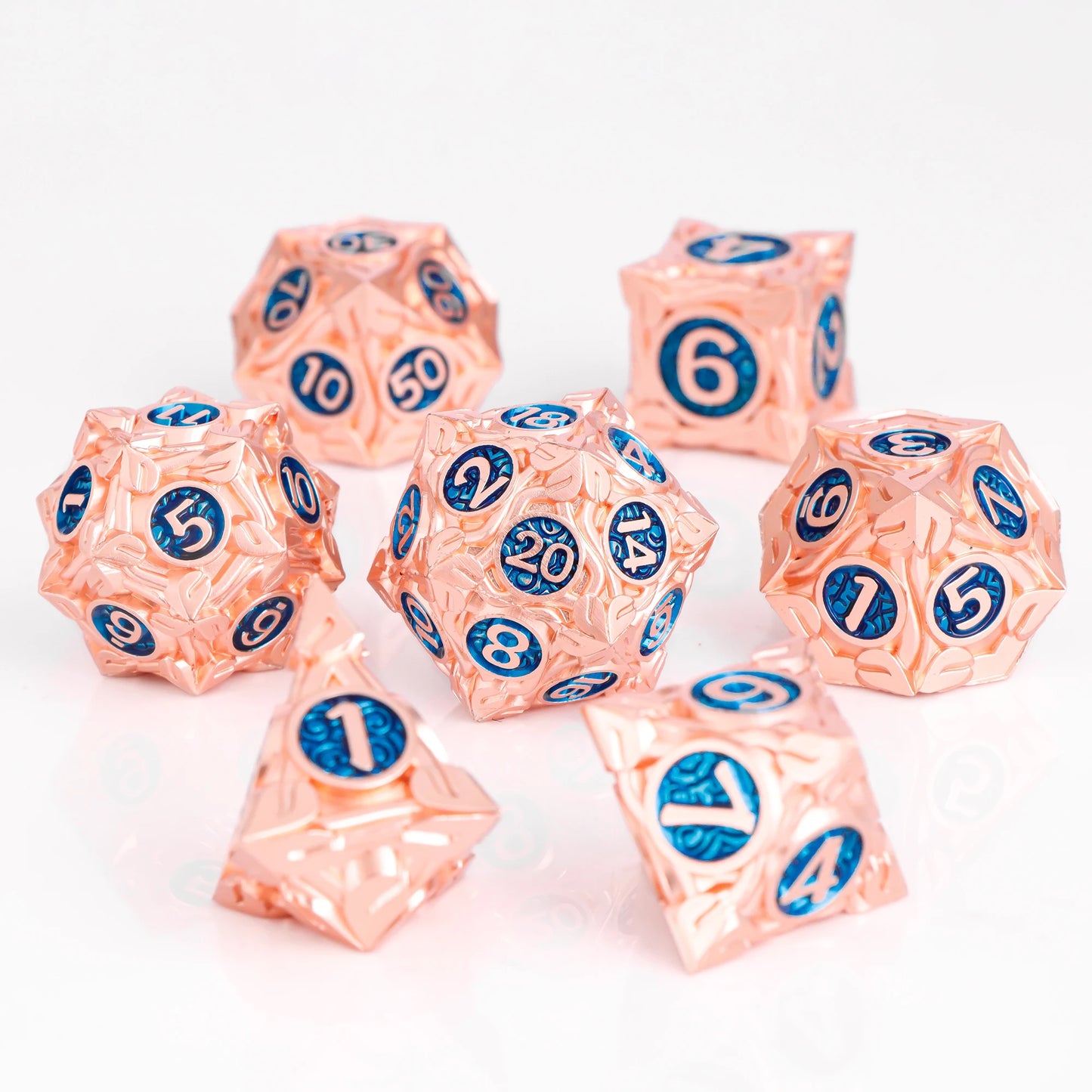 7pcs DND Metal Dice Set MTR Polyhedral Dice for Dungeons And Dragons Role Playing Games D&D Dice Set Dnd Gifts