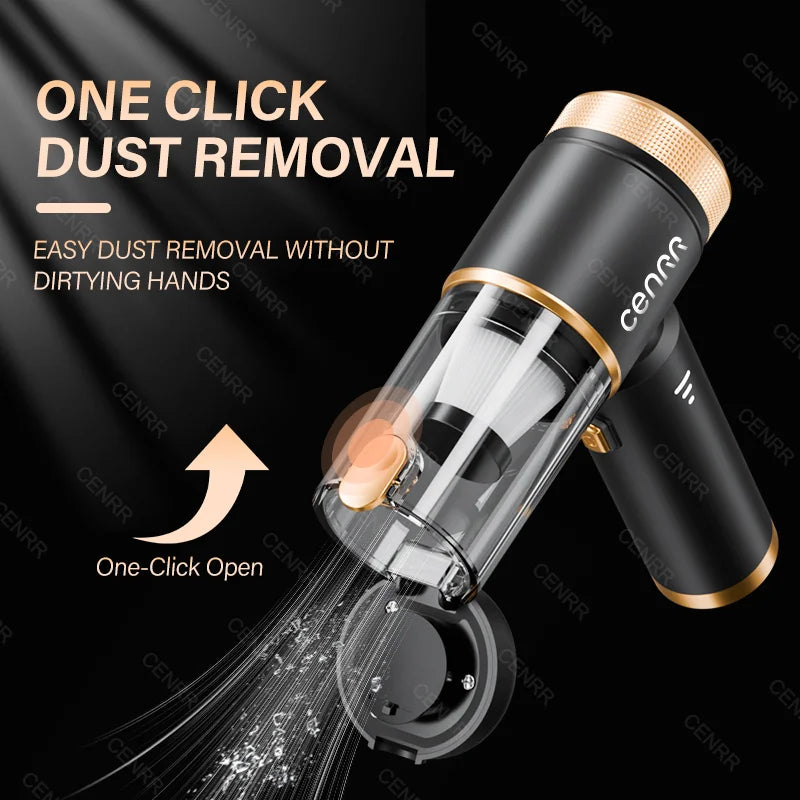 CENRR 2026 Car Vacuum Cleaner Mini 998000PA Cordless Powerful for Home Handheld Blower Car Cleaner Portable Car Vacuum Cleaner