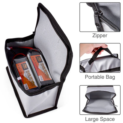 Lipo Guard Safety Bag Fireproof Explosion-Proof Portable Lipo Safety Bag 215*115*155mm for RC FPV Racing Drone Car Battery Safe