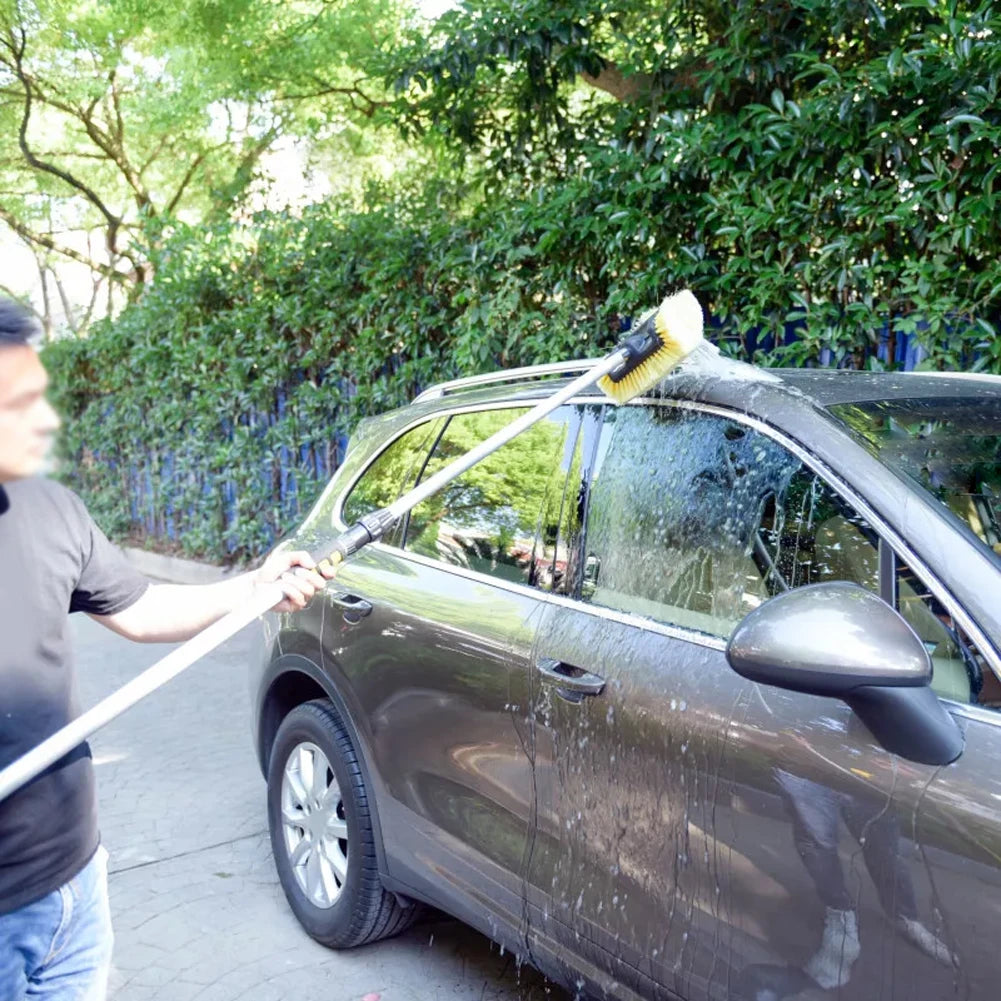 10" Car Wash Brush Head For Auto RV Truck Boat Camper Exterior Roof Window Washing Cleaning Brush Nylon Car Cleaning Tools