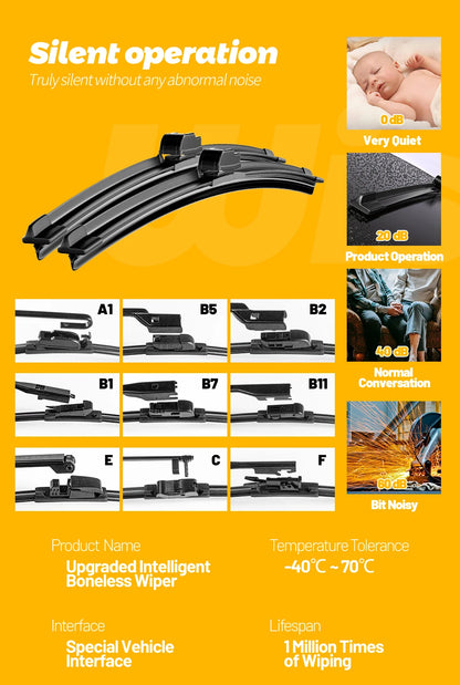Wiper Front Wiper Blades For VW GOLF 6 Hatchback 2009 2010 2011 2012 Windshield Windscreen Front Window 24"+19" Accessories