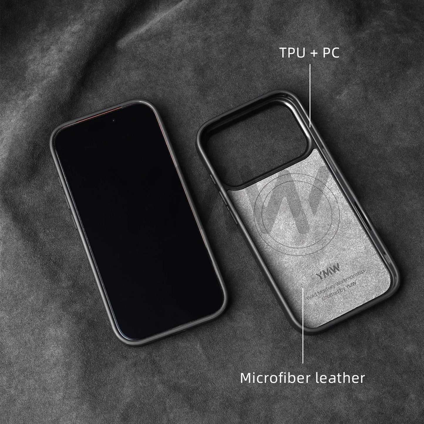 for ALCANTARA Case for iPhone 18 17 16 15 Pro Max Supercar Same Suede Leather Compatible with MagSafe Business Luxury Cover