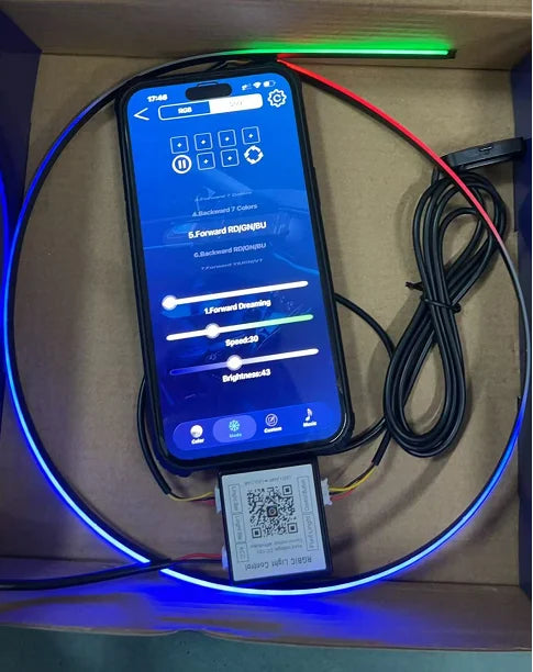 14/18 in 1 Led Acrylic Car Ambient Light RGB 64 213 Color Symphony Acrylic APP Streamer Atmosphere Lamp Kit One Zone Dual Zone