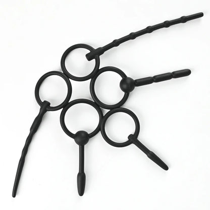 5 Sizes Soft Silicone Urethral Dilator Horse Eye Stick Penis Rod Male Masturbation Blockage Stimulator Catheter Sex Toys for Men
