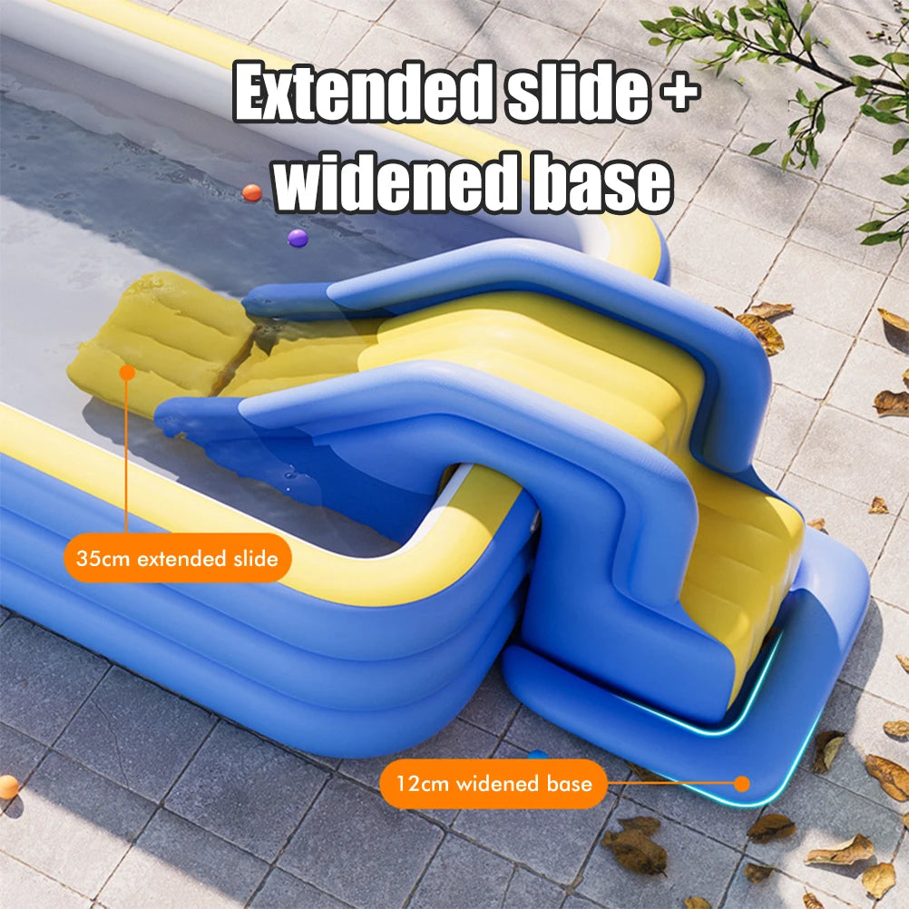 Inflatable Water Slide Compact Inflatable Climbing Wall Water Slide Park Outdoor Summer Fun for Kids Inflatable Slide