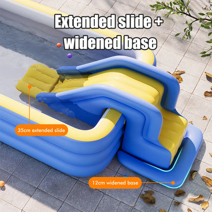 Inflatable Water Slide Compact Inflatable Climbing Wall Water Slide Park Outdoor Summer Fun for Kids Inflatable Slide