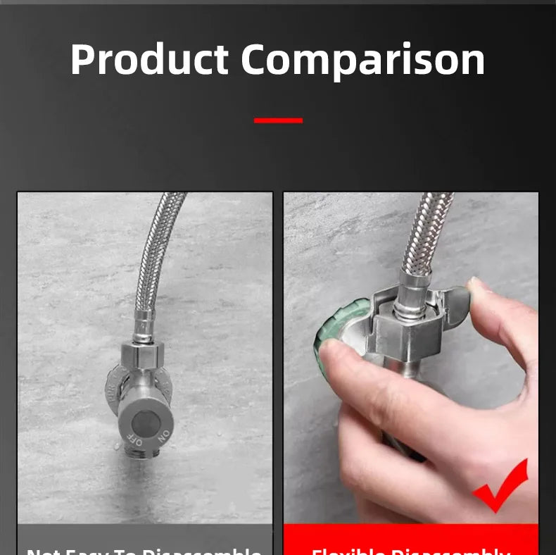 G1/2 Detachable Hose Spanner Water Heater Bellows Hexagonal Hose Tap Spanner Removable Small Spanner Reusable Gold Silver