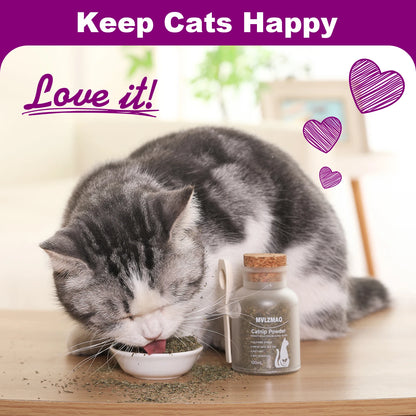 Silvervine Powder, More Attractive than Catnip for Cats, 100% Silver Vine Gall Fruit Powder, Silvervine Cat Toy for Indoor Cats