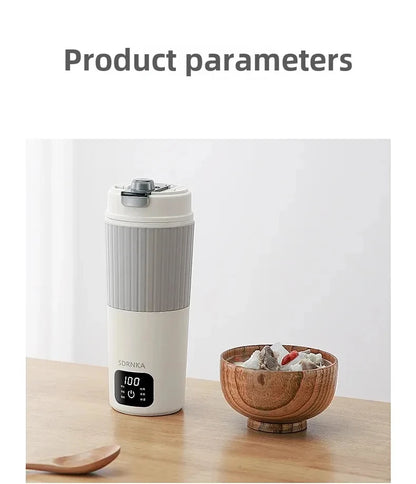 650ml Portable Electric Kettle Travel Boil Water Cup Thermo Pot Smart Teapot Temperature Adjustment Kettle With LED Display